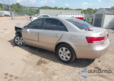 2007 Hyundai Sonata Gls из США, поврежденный, VIN 5NPET46C97H290113